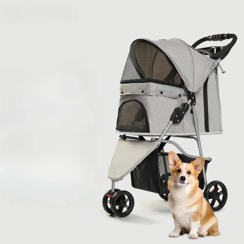 Outdoor Shopping Mall Pet Cart Large Space Dog Cart with Its Own Water Cup Holder Cat Cart
Outdoor Shopping Mall Pet Cart Large Space Dog Cart with Its Own Water Cup Holder Cat Cart