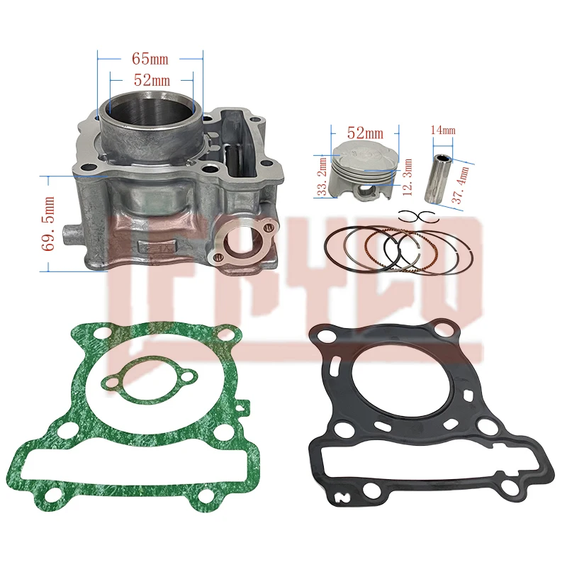 Motorcycle 52mm Cylinder Piston Gasket Rebuild Kit Motor for Yamaha NMAX 125 ABS GPD125 N-Max LEXI YZF-R 125 2DS-E1311-10 Block
Motorcycle 52mm Cylinder Piston Gasket Rebuild Kit Motor for Yamaha NMAX 125 ABS GPD125 N-Max LEXI YZF-R 125 2DS-E1311-10 Block