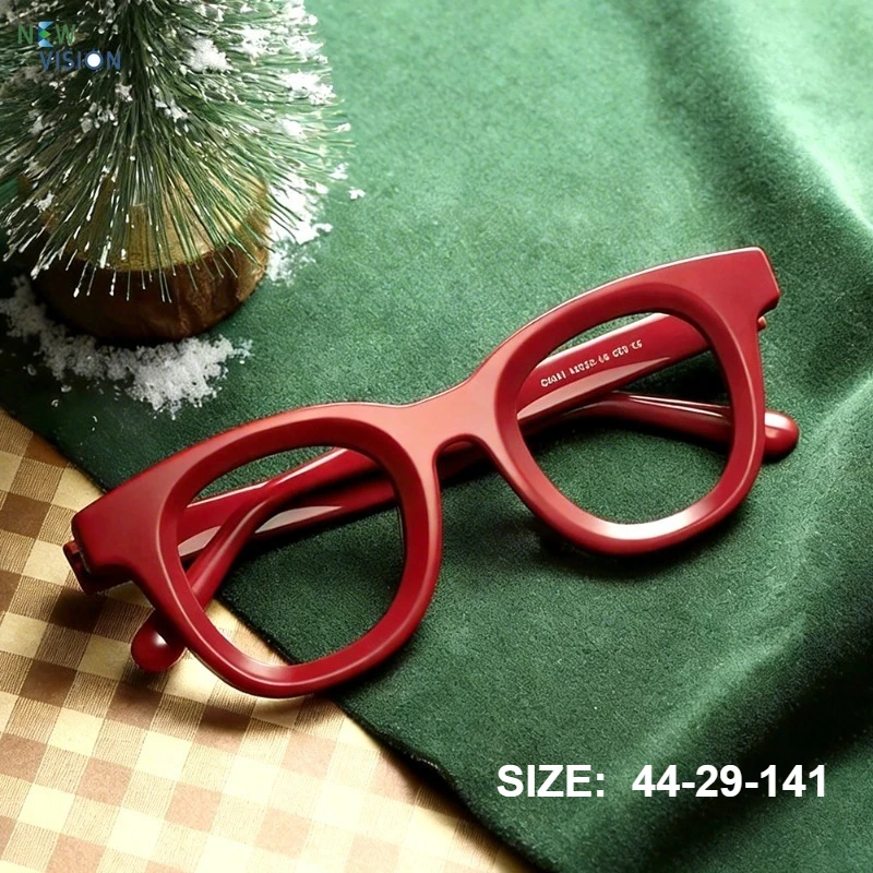 Acetate Glasses Frame Men's Cat Eye Retro Optical Eyeglasses Red Women's Myopia Reading Anti Blue Light Color Changing Eyewear
Acetate Glasses Frame Men's Cat Eye Retro Optical Eyeglasses Red Women's Myopia Reading Anti Blue Light Color Changing Eyewear