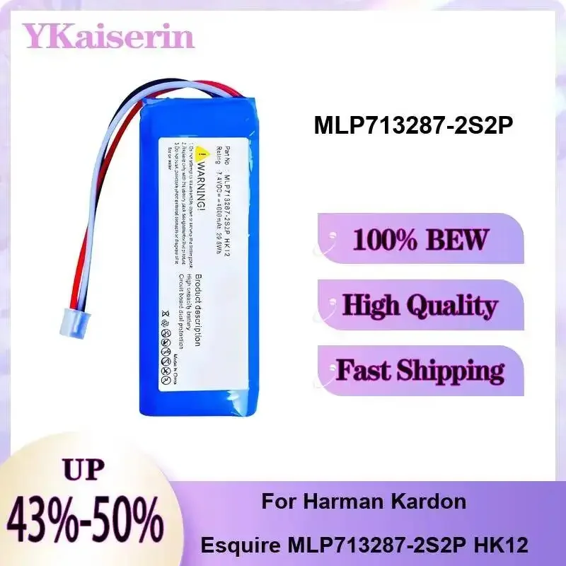 Аккумулятор для Bluetooth-колонки Harman Kardon Esquire MLP713287-2S2P HK12, долговечный, 4000 мАч
Аккумулятор для Bluetooth-колонки Harman Kardon Esquire MLP713287-2S2P HK12, долговечный, 4000 мАч