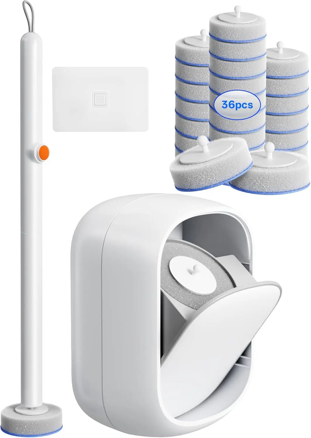Disposable Toilet Cleaning System - Toilet Wand Kit with 36 High-Performance Refills, Wall Mounted Brush and Holder for Deep Cleaning Bathroom (Brush + 36 Refills)
Disposable Toilet Cleaning System - Toilet Wand Kit with 36 High-Performance Refills, Wall Mounted Brush and Holder for Deep Cleaning Bathroom (Brush + 36 Refills)