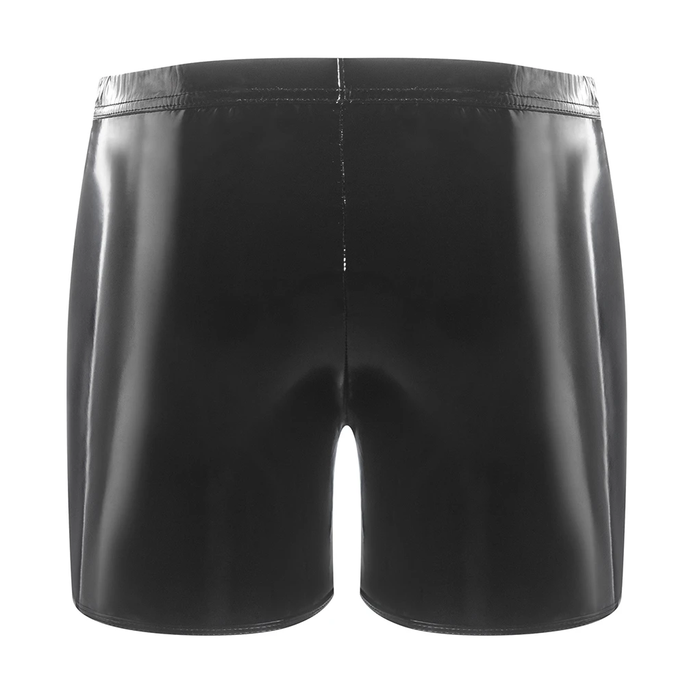 Men's Smooth and Sexy PVC Leather Underwear Latex Erotic Men's Shorts U-shaped Front Open Gay Underwear Expansion Boxer Shorts
Men's Smooth and Sexy PVC Leather Underwear Latex Erotic Men's Shorts U-shaped Front Open Gay Underwear Expansion Boxer Shorts