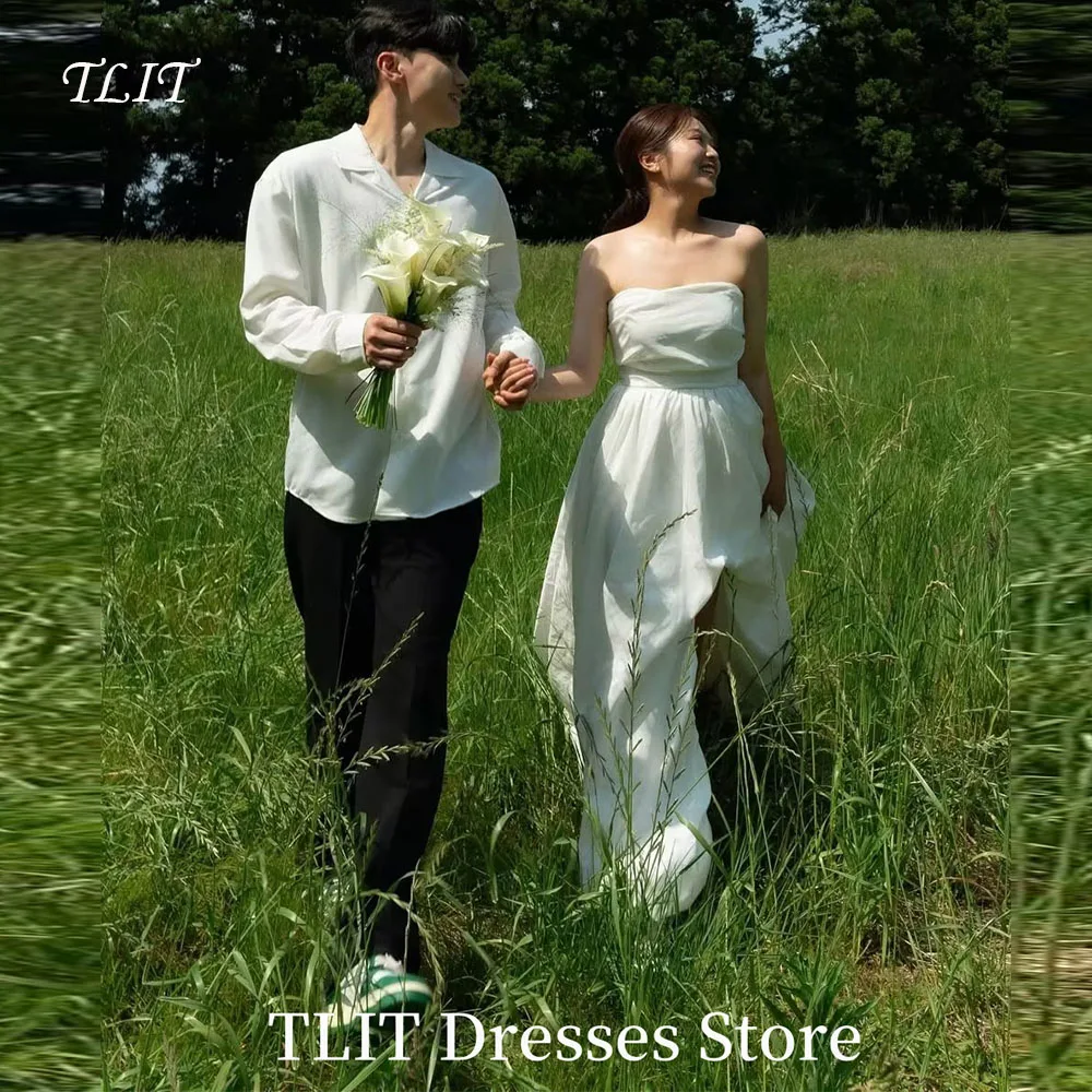 TLIT Sexy Satin Wedding Reception Dresses Korea Photos Shoot Strapless Bridal Gown Customized Corset Back Wedding Dresses
TLIT Sexy Satin Wedding Reception Dresses Korea Photos Shoot Strapless Bridal Gown Customized Corset Back Wedding Dresses
