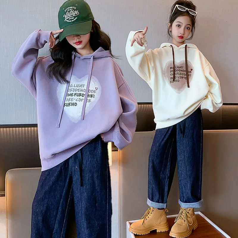 Girls Spring and Autumn Sweatershirt 2023 New Children's Base Shirt Loose Pullover Tops Round Neck Hoodie Casual Kid Clothing
Girls Spring and Autumn Sweatershirt 2023 New Children's Base Shirt Loose Pullover Tops Round Neck Hoodie Casual Kid Clothing