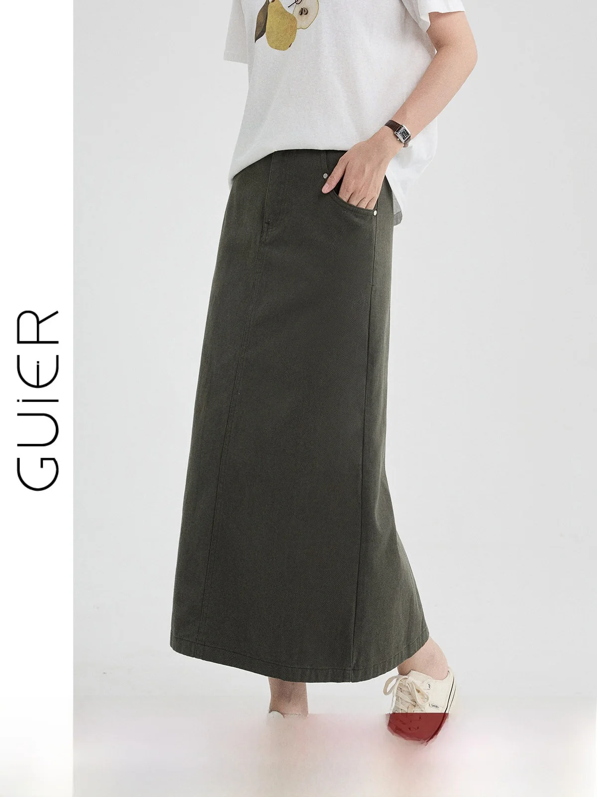 High Waist Asymmetrical Split Midi Skirt for Women Summer 2026 New Retro Casual Versatile Slimming A-Line Skirt
High Waist Asymmetrical Split Midi Skirt for Women Summer 2026 New Retro Casual Versatile Slimming A-Line Skirt
