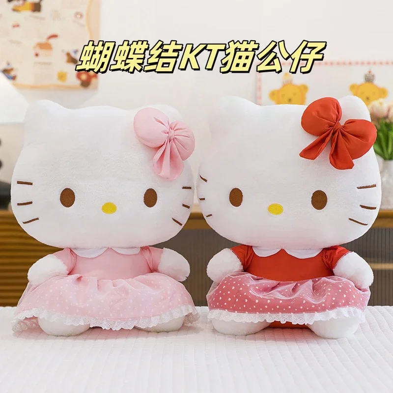 Мягкая игрушка Hello Kitty в платье от Sanrio, большая плюшевая кукла-подушка в виде кота, милый подарок для детей на день рождения
Мягкая игрушка Hello Kitty в платье от Sanrio, большая плюшевая кукла-подушка в виде кота, милый подарок для детей на день рождения