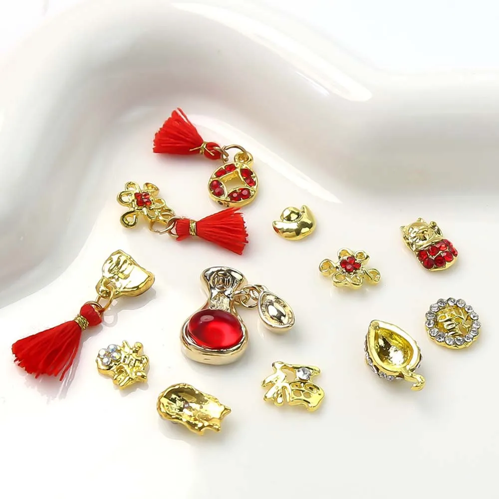 4Pcs/set Fu Character Chinese New Year Nail Decorations Manicure Ornaments Nail Art Supplies Wedding Red Nail Accessories Alloy
4Pcs/set Fu Character Chinese New Year Nail Decorations Manicure Ornaments Nail Art Supplies Wedding Red Nail Accessories Alloy
