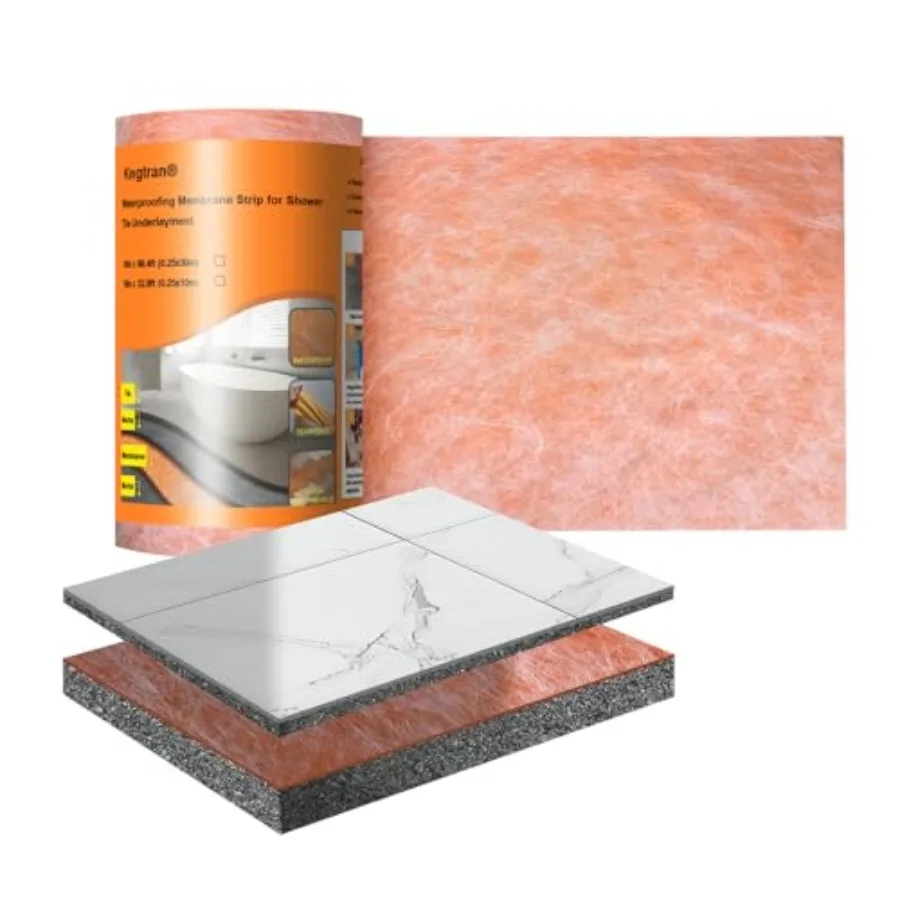 Waterproofing Membrane 9.8 in x 98.5 Feet/ 81 Sq Feet Waterproof Membrane for Shower 23.6mil Thickness Shower Waterproof Membra
Waterproofing Membrane 9.8 in x 98.5 Feet/ 81 Sq Feet Waterproof Membrane for Shower 23.6mil Thickness Shower Waterproof Membra