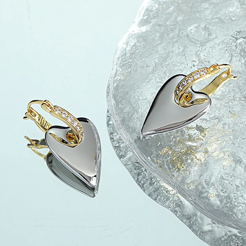 Heart CZ Earrings Plated 18K Gold Love Heart Dangle Drop Earrings Birthstone Leverback Jewelry for Women with PP Box
Heart CZ Earrings Plated 18K Gold Love Heart Dangle Drop Earrings Birthstone Leverback Jewelry for Women with PP Box