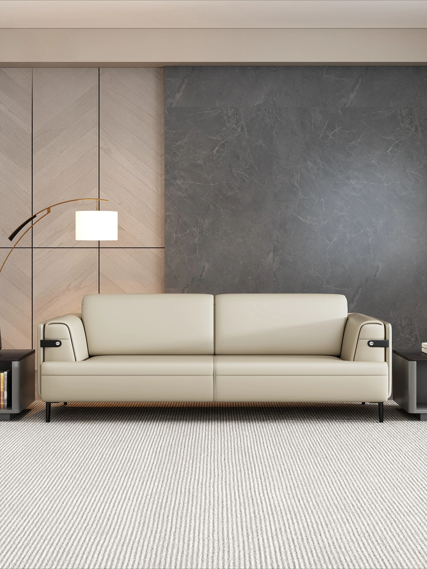 Office sofa three-person business reception sitting area negotiation coffee table combination three-piece set
Office sofa three-person business reception sitting area negotiation coffee table combination three-piece set