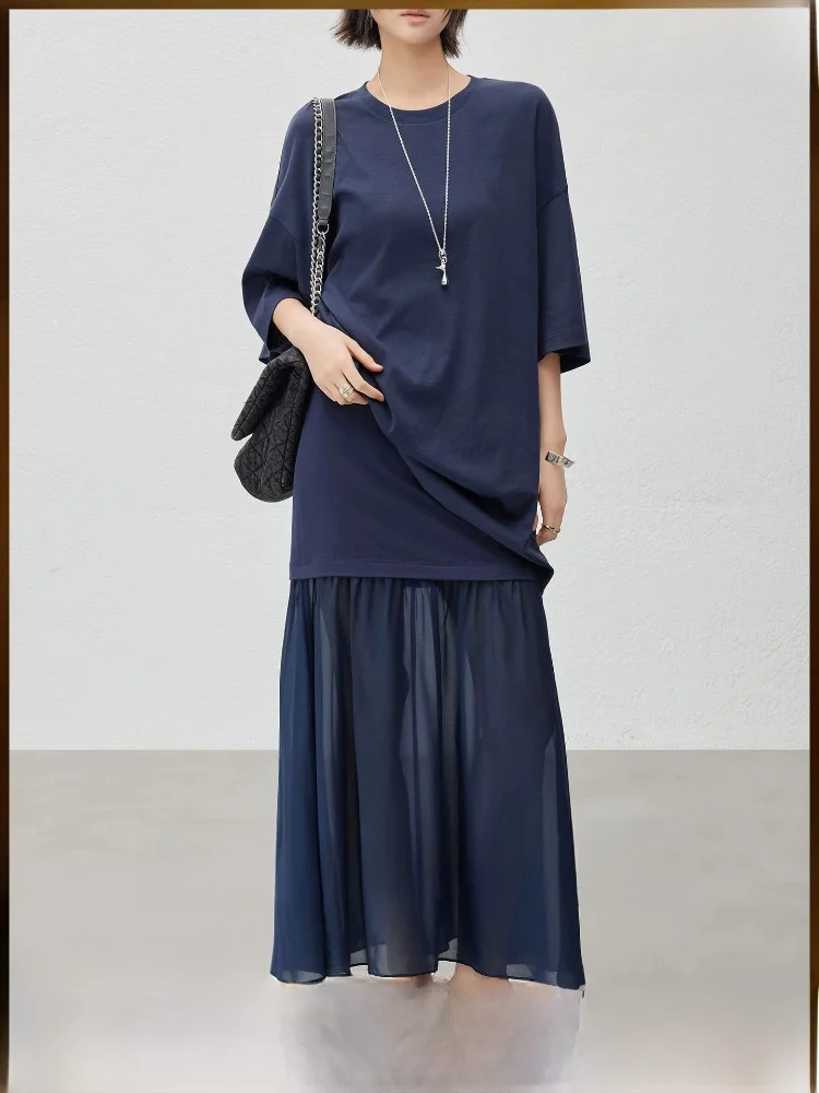 Meiyang Cloud Set Ethereal Fairy round Neck T-Shirt Half-Sheer Skirt Two-Piece Set Casual Style Cotton Summer Fashion for Eld...
Meiyang Cloud Set Ethereal Fairy round Neck T-Shirt Half-Sheer Skirt Two-Piece Set Casual Style Cotton Summer Fashion for Eld...