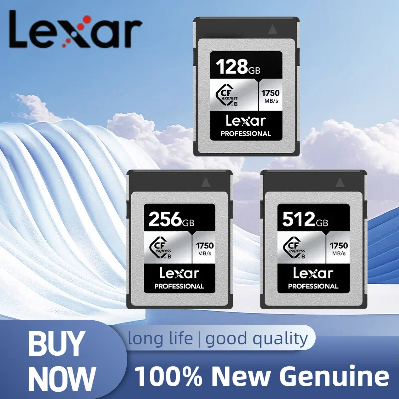 Lexar CF Express Digital Memory Card CFexpress Type B Silver Card 128GB 256GB 512GB for RAW 4K Video Digital SLR Camera
Lexar CF Express Digital Memory Card CFexpress Type B Silver Card 128GB 256GB 512GB for RAW 4K Video Digital SLR Camera