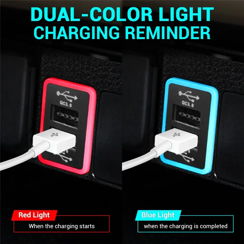 MICTUNING 12-24V 6.4A Fast Dual USB Car Charger with PD 20W & QC 3.0, LED Voltage Display for iPhone Samsung Android Phones
MICTUNING 12-24V 6.4A Fast Dual USB Car Charger with PD 20W & QC 3.0, LED Voltage Display for iPhone Samsung Android Phones