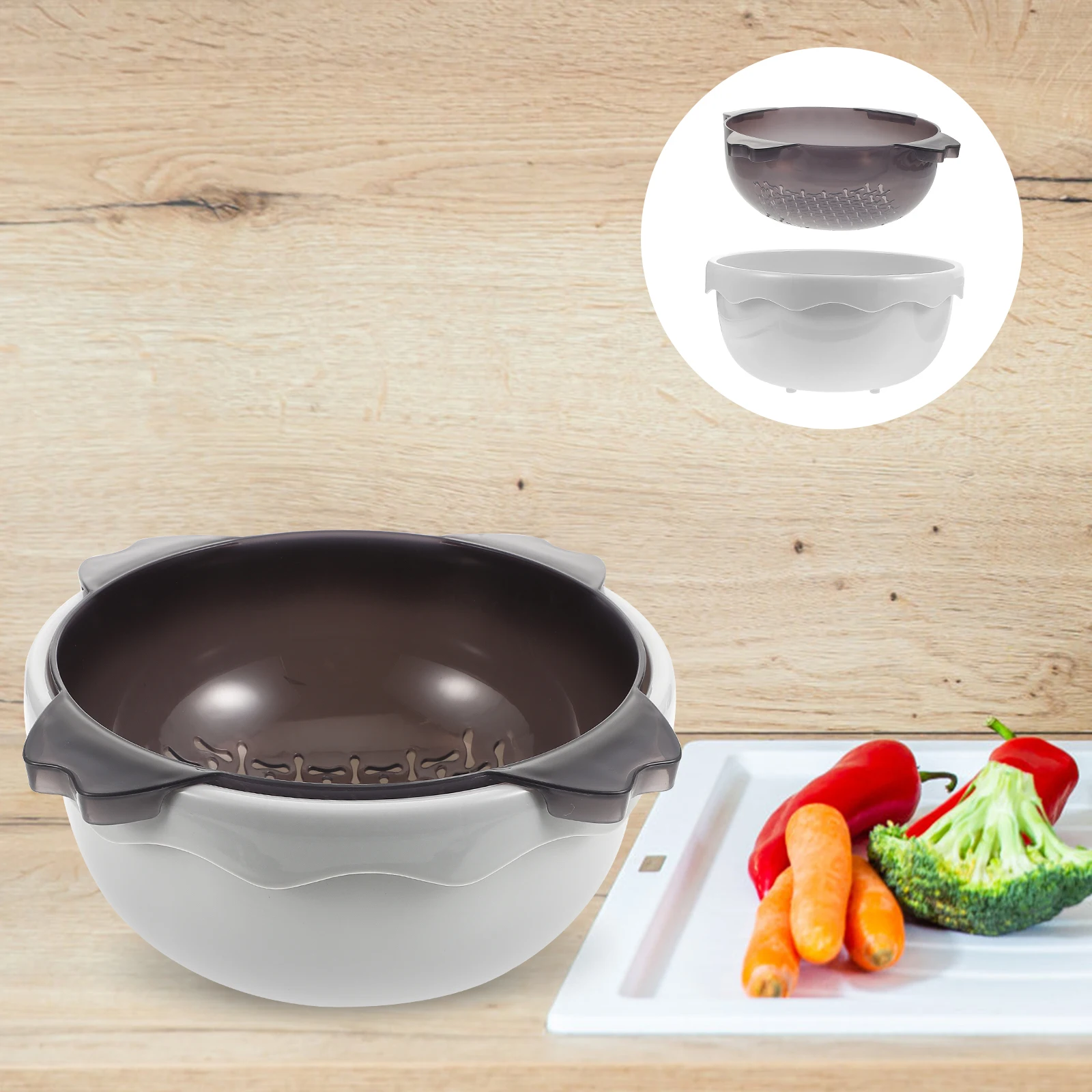 Drain Basket Fruit Vegetable Drying Kitchen Dual Layer PP Long Lasting Safe Use No Smell Strainer Washing Storage
Drain Basket Fruit Vegetable Drying Kitchen Dual Layer PP Long Lasting Safe Use No Smell Strainer Washing Storage