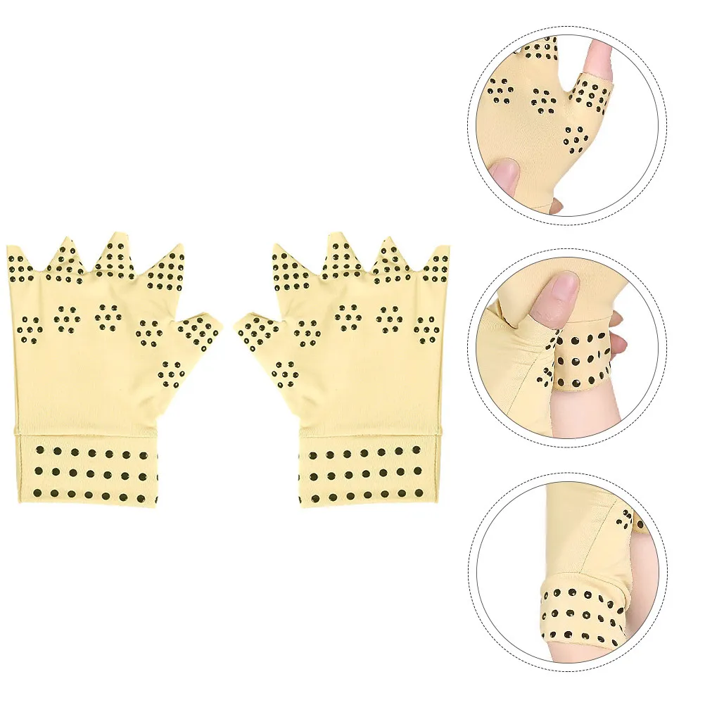 1 Pair Anti-Slip Therapeutic Gloves Khaki Arthritis Compression Support For Pain Relief Stiffness Fatigue Magnetic Therapy Hand
1 Pair Anti-Slip Therapeutic Gloves Khaki Arthritis Compression Support For Pain Relief Stiffness Fatigue Magnetic Therapy Hand