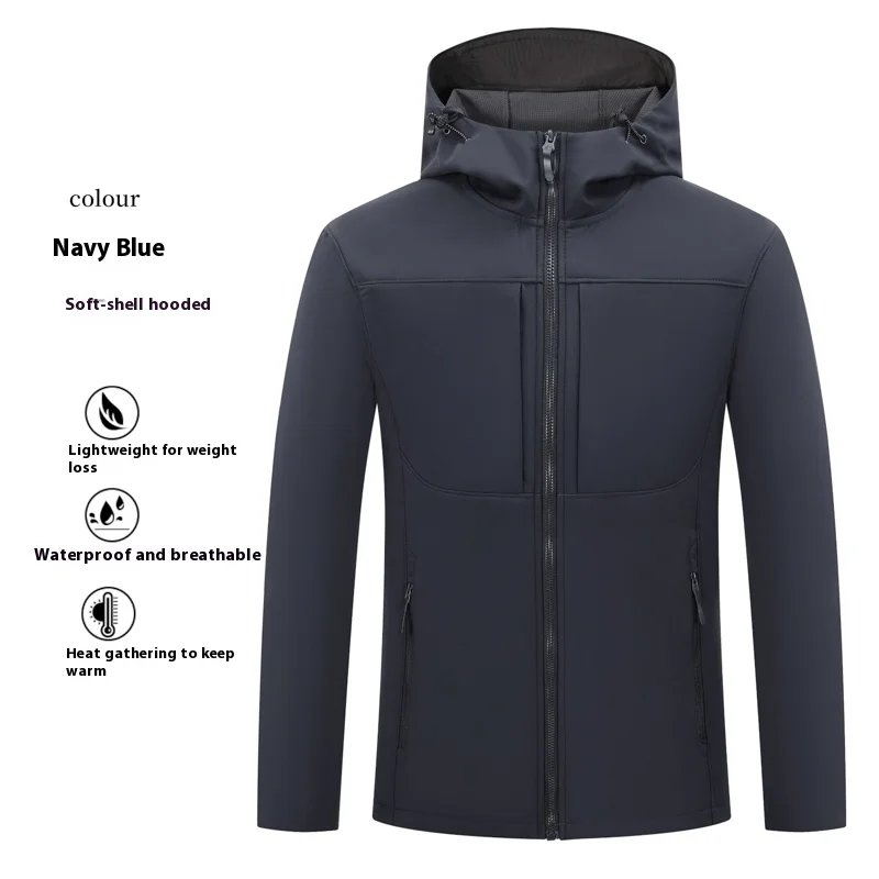 Men's 2025 New Spring Autumn Simple Style Soft Shell Hooded Jacket Lightweight Breathable Casual Outdoor Mountaineering Jacket
Men's 2025 New Spring Autumn Simple Style Soft Shell Hooded Jacket Lightweight Breathable Casual Outdoor Mountaineering Jacket