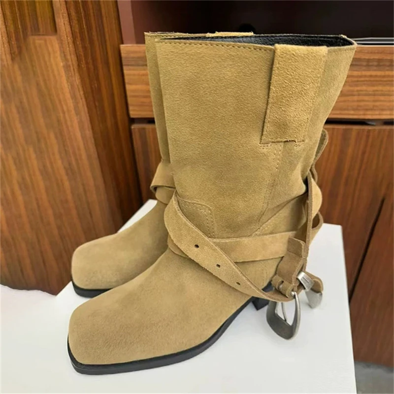 Eilyken, осенне-зимние дизайнерские ботильоны в стиле панк с пряжкой на ремне, женские лаконичные ботильоны «Челси» на квадратном каблуке, женская обувь
Eilyken, осенне-зимние дизайнерские ботильоны в стиле панк с пряжкой на ремне, женские лаконичные ботильоны «Челси» на квадратном каблуке, женская обувь