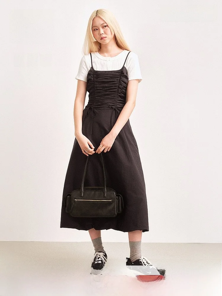 H&M Women's Vest Strap Dr Spring Bubble Skirt Square Collar Waist Cinched Dr Cotton Nylon Casual Summer 2025
H&M Women's Vest Strap Dr Spring Bubble Skirt Square Collar Waist Cinched Dr Cotton Nylon Casual Summer 2025