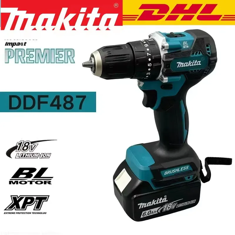 Original Makita DDF487 18V Cordless Brushless Electric Drill Driver Compact High Torque LXT Makita 18V Motor Tool Battery
Original Makita DDF487 18V Cordless Brushless Electric Drill Driver Compact High Torque LXT Makita 18V Motor Tool Battery