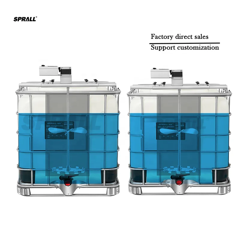 SPRALL the Horizontal Plate Can Be Adjuste 1000L IBC Ton Tank Agitator Mixer Electric High Power Mixer Machine Mixing Tank
SPRALL the Horizontal Plate Can Be Adjuste 1000L IBC Ton Tank Agitator Mixer Electric High Power Mixer Machine Mixing Tank