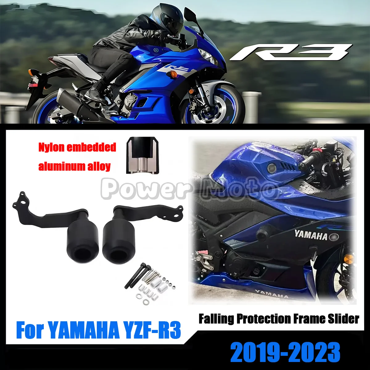 Для YAMAHA YZF-R3 YZF R3 2019-2024 аксессуары для мотоциклов, защита от падения, слайдер, обтекатель, защита от ударов
Для YAMAHA YZF-R3 YZF R3 2019-2024 аксессуары для мотоциклов, защита от падения, слайдер, обтекатель, защита от ударов