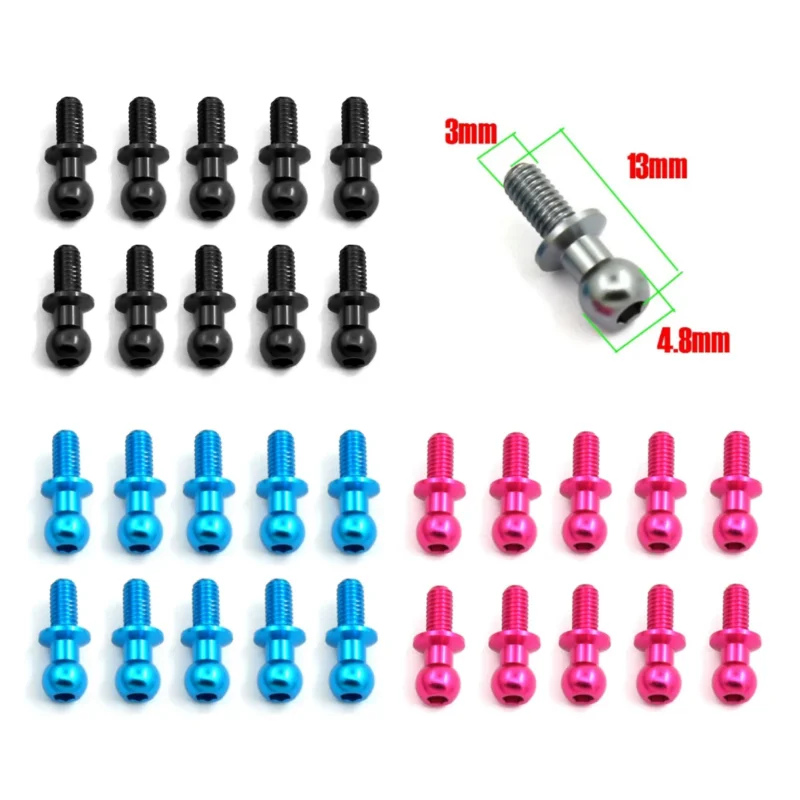 10pcs/lot M3 Metal Hex Ball Head Screws For 1/10 RC Drift Car Tamiya TT01 TT02 Sakura D5 Universal Parts W25
10pcs/lot M3 Metal Hex Ball Head Screws For 1/10 RC Drift Car Tamiya TT01 TT02 Sakura D5 Universal Parts W25