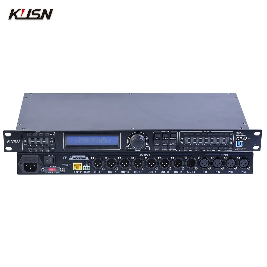 DP48 4 в 8 выходов аудио звуковой процессор DSP цифровые сигнальные процесоры сценический профессиональный аудиопроцессор аудиооборудование
DP48 4 в 8 выходов аудио звуковой процессор DSP цифровые сигнальные процесоры сценический профессиональный аудиопроцессор аудиооборудование