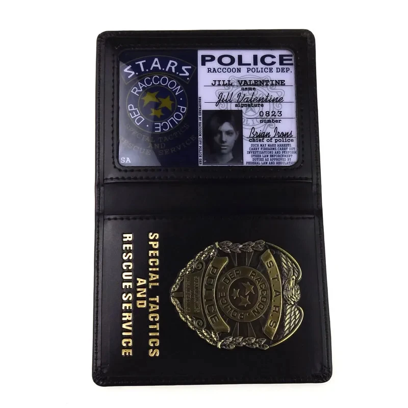 gb6Cosplay Stars RACCOON Dep Leon/Chris/Jill/Wesker Metal Badge Black Leather ID Cards Driving Wallets Holder Case 1
gb6Cosplay Stars RACCOON Dep Leon/Chris/Jill/Wesker Metal Badge Black Leather ID Cards Driving Wallets Holder Case 1