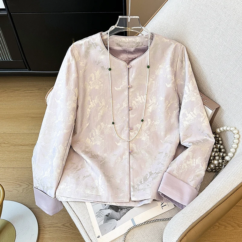 New Chinese Sle Hanfu Embroidered Patchwork round Ne Satin Long Sve Jaet Improved Ethnic Sle Outerwear
New Chinese Sle Hanfu Embroidered Patchwork round Ne Satin Long Sve Jaet Improved Ethnic Sle Outerwear