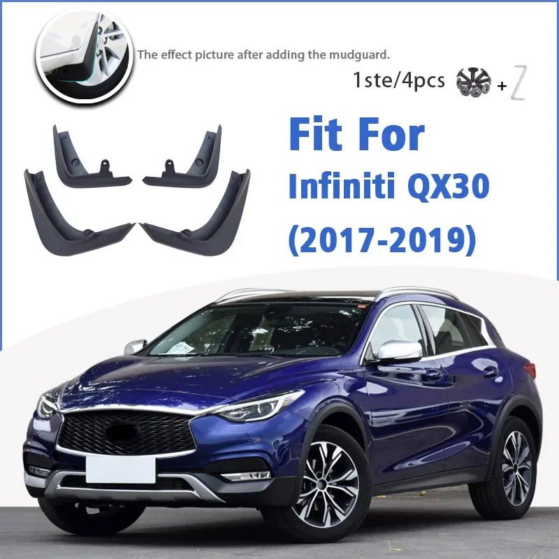 For Infiniti QX30 2017 2018 2019 Mud Flap Guards Splash Mudguard Fender Mudflaps Car Accessories Front Rear 4PCS
For Infiniti QX30 2017 2018 2019 Mud Flap Guards Splash Mudguard Fender Mudflaps Car Accessories Front Rear 4PCS