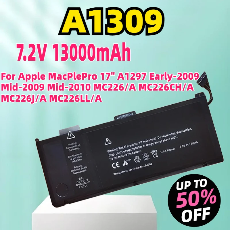 Новый аккумулятор для ноутбука A1309 для Apple MacPlePro 17 дюймов A1297 Early-2009 Mid-2009 Mid-2010 MC226/A MC226CH/A MC226J/A MC226LL/A
Новый аккумулятор для ноутбука A1309 для Apple MacPlePro 17 дюймов A1297 Early-2009 Mid-2009 Mid-2010 MC226/A MC226CH/A MC226J/A MC226LL/A