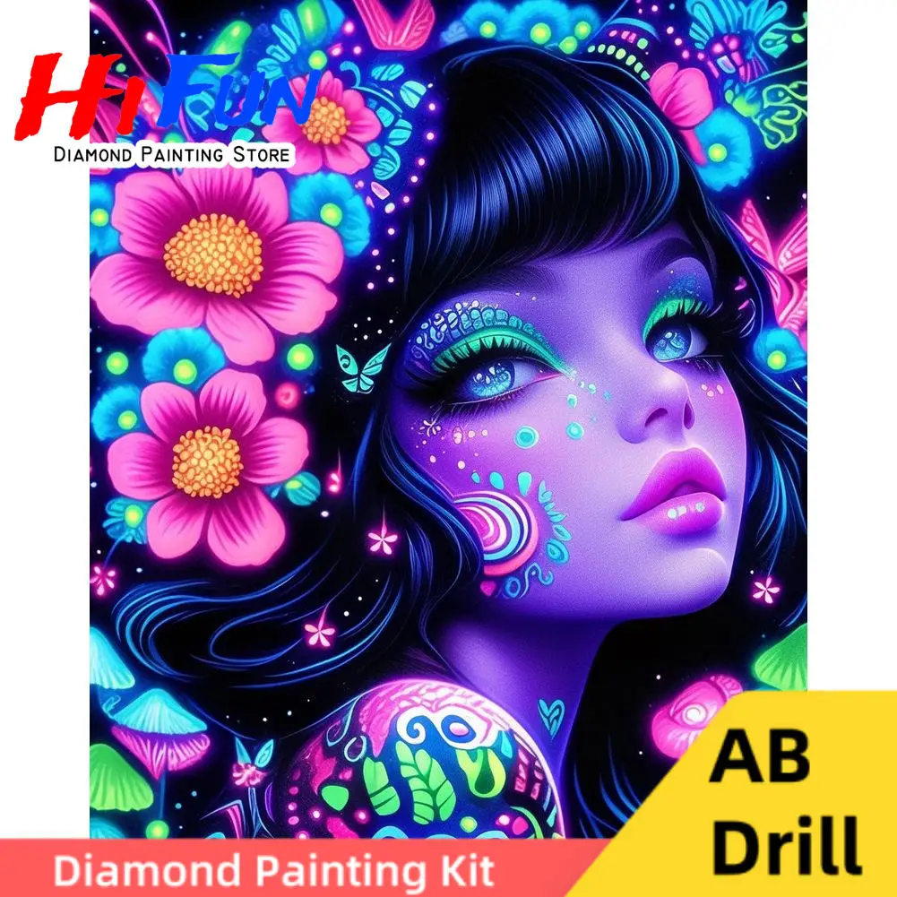 AB Drills 5D DIY Diamond Painting Embroidery Glowy Purple Girls Cross Stitch Mosaic Handmade Gift Home Decor New Collection
AB Drills 5D DIY Diamond Painting Embroidery Glowy Purple Girls Cross Stitch Mosaic Handmade Gift Home Decor New Collection