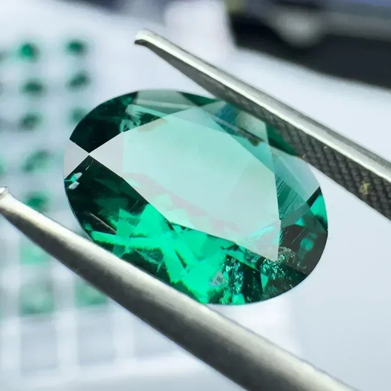Top Lab Grown Zambian Emeralds Oval Cut Hydrothermal Hand Cutting With Cracks Inclusions Inside Selectable AGL Certificate
Top Lab Grown Zambian Emeralds Oval Cut Hydrothermal Hand Cutting With Cracks Inclusions Inside Selectable AGL Certificate