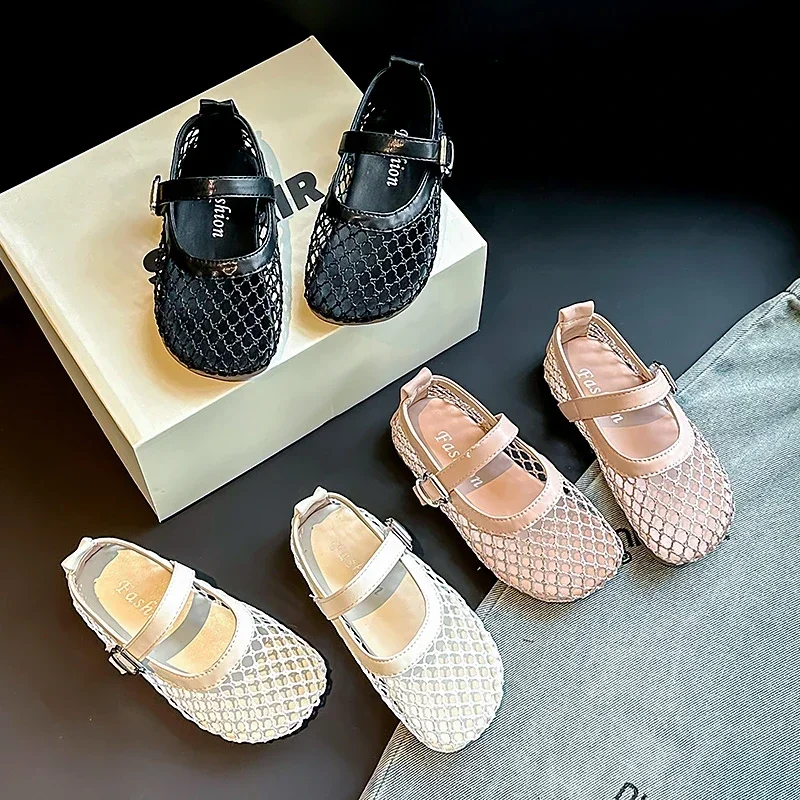 Girls Flat Shoes Mesh Weave Soild Color Kids Sandals Non-slip Soft Sole 2025 Summer New Children Princess Shoes Ins Trendy Sweet
Girls Flat Shoes Mesh Weave Soild Color Kids Sandals Non-slip Soft Sole 2025 Summer New Children Princess Shoes Ins Trendy Sweet
