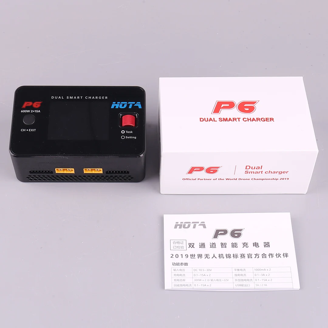 HOTA P6 Dual Smart Charger 240W 15A Fast Charging Type-C for Lipo LiIon NiMH Batteries Compatible with iPhone Samsung
HOTA P6 Dual Smart Charger 240W 15A Fast Charging Type-C for Lipo LiIon NiMH Batteries Compatible with iPhone Samsung
