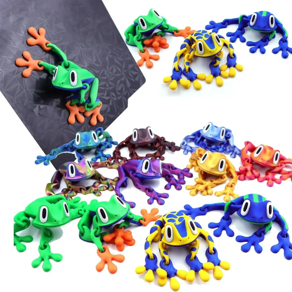 Movable Joints 3D Printed Frog Model Realistic Cartoon Frog Sculpture Magnetic Handicraft 3D Printed Frog Toy Kids
Movable Joints 3D Printed Frog Model Realistic Cartoon Frog Sculpture Magnetic Handicraft 3D Printed Frog Toy Kids