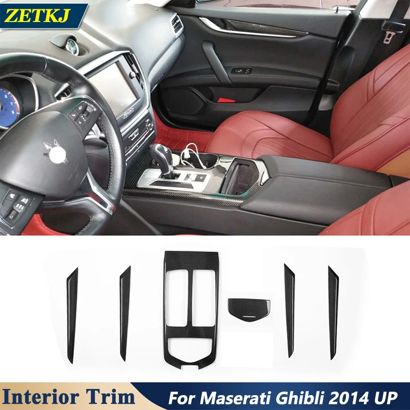 6 pcs/set Real Dry Carbon Fiber Car Interior Mouldings Patch Supplies Decorative Strip For Maserati Ghibli 2014 To Now Styling
6 pcs/set Real Dry Carbon Fiber Car Interior Mouldings Patch Supplies Decorative Strip For Maserati Ghibli 2014 To Now Styling