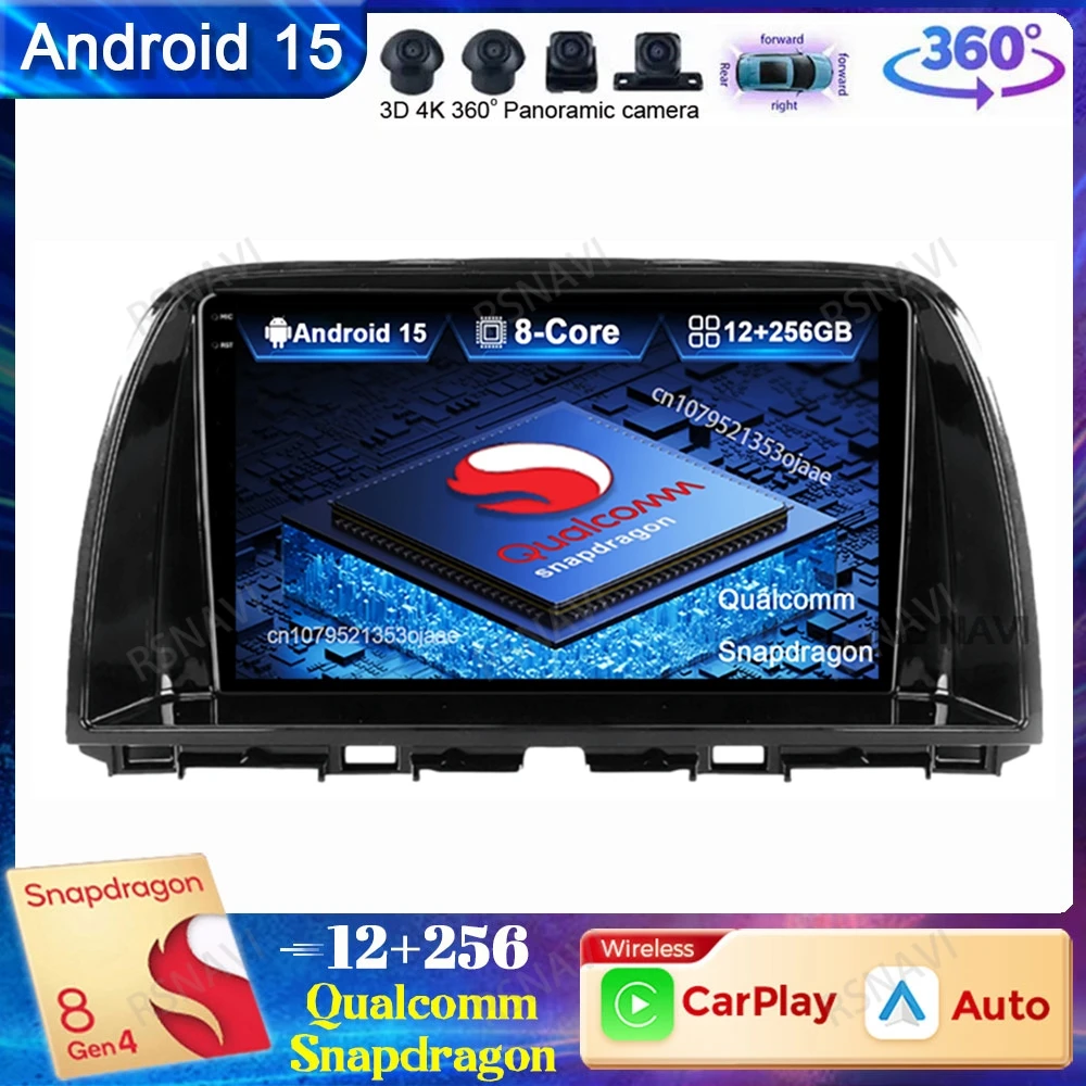 Android 15 Car Radio For Mazda CX5 CX-5 CX 5 2012- 2015 Navigation 5G WIFI Wireless Carplay Auto Qualcomm Viedo Player Head Unit
Android 15 Car Radio For Mazda CX5 CX-5 CX 5 2012- 2015 Navigation 5G WIFI Wireless Carplay Auto Qualcomm Viedo Player Head Unit