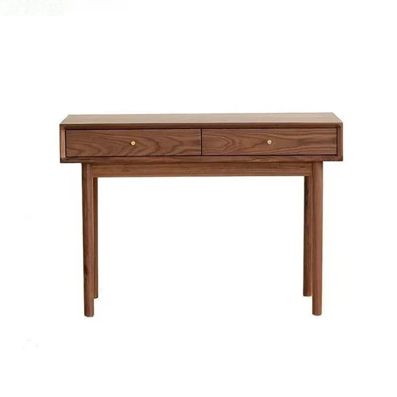Nordic modern simple black walnut dresser makeup table all solid wood bedroom simple small apartment
Nordic modern simple black walnut dresser makeup table all solid wood bedroom simple small apartment