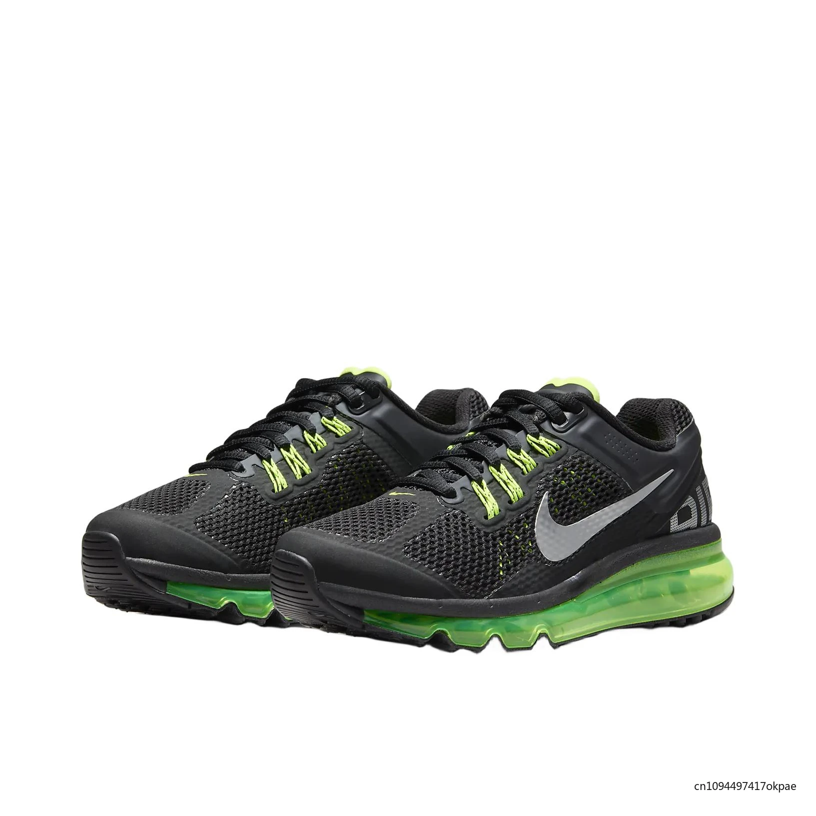 Nike Air Max 2013, амортизирующие тканевые противоскользящие устойчивые к истиранию спортивные кроссовки 555426-003, черные, зеленые для женщин и мужчин
Nike Air Max 2013, амортизирующие тканевые противоскользящие устойчивые к истиранию спортивные кроссовки 555426-003, черные, зеленые для женщин и мужчин