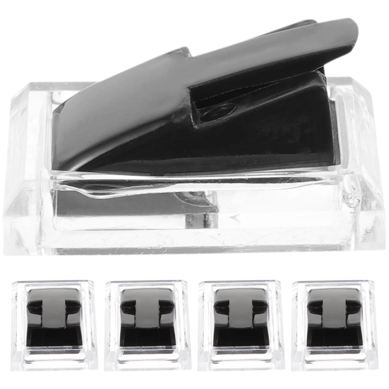 5Pcs Acrylic Ring Display Stand Jewelry Holder Organizer for Desktop Showcase Store Ring Storage Holder for Rings
5Pcs Acrylic Ring Display Stand Jewelry Holder Organizer for Desktop Showcase Store Ring Storage Holder for Rings