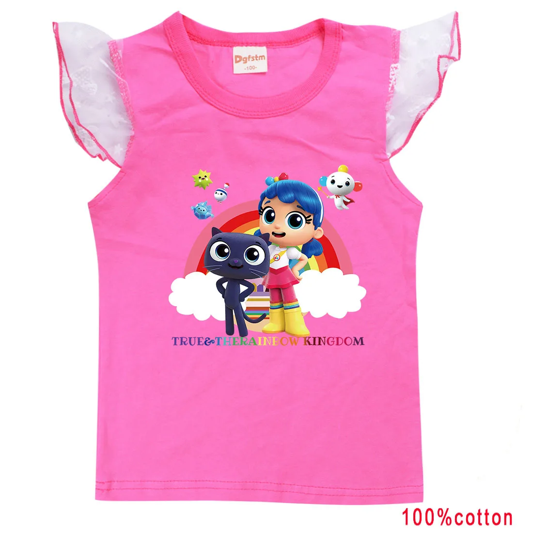 2023 Summer Clothes Cartoon True and The Rainbow Kingdom T Shirt Kids 100% COTTON Tee Baby Girls Lovely Tees Youth Boys Tshirts
2023 Summer Clothes Cartoon True and The Rainbow Kingdom T Shirt Kids 100% COTTON Tee Baby Girls Lovely Tees Youth Boys Tshirts