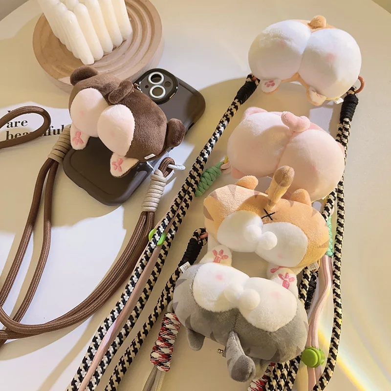 Humorous Cat Butt Plush Doll Back Clip - Crossbody Phone Chain, Adjustable Braided Rope, Universal Phone Case
Humorous Cat Butt Plush Doll Back Clip - Crossbody Phone Chain, Adjustable Braided Rope, Universal Phone Case