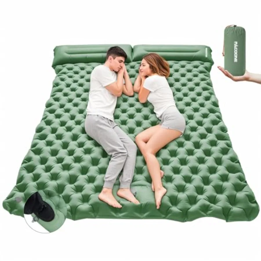 Camping Double Sleeping Pad Self Inflating Sleeping Mat with Pillow Built-in Feet Pump 2 Person Portable Camping Air Mattress f
Camping Double Sleeping Pad Self Inflating Sleeping Mat with Pillow Built-in Feet Pump 2 Person Portable Camping Air Mattress f
