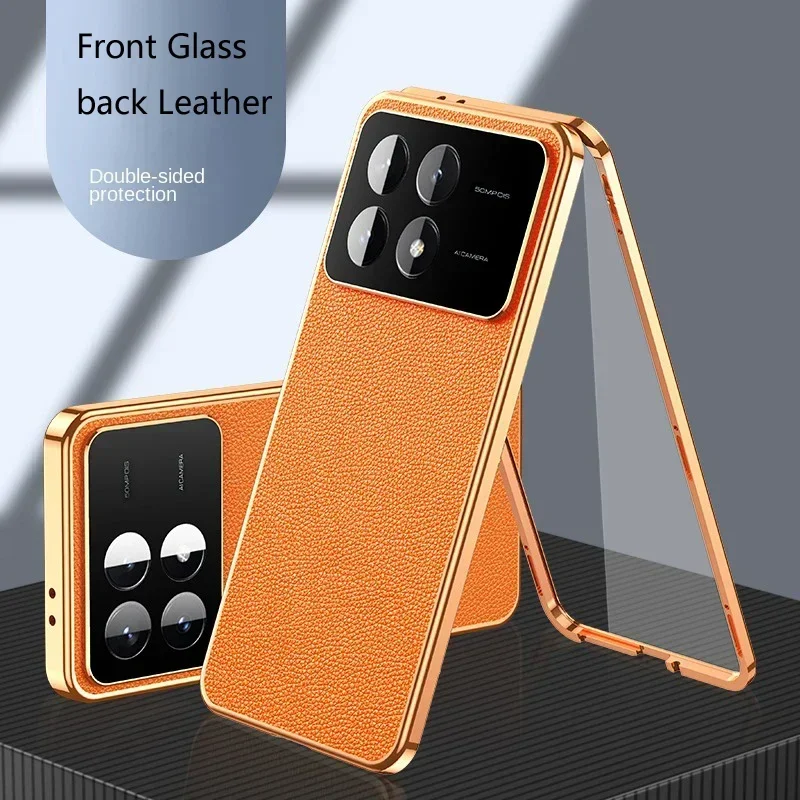 Metal Phone Case Double Sided Tempered Glass For Poco F6 F7 F8 X6 X7 X8 M8 Pro F7 Ultra Lens Protection Leather Back Cover Cases
Metal Phone Case Double Sided Tempered Glass For Poco F6 F7 F8 X6 X7 X8 M8 Pro F7 Ultra Lens Protection Leather Back Cover Cases