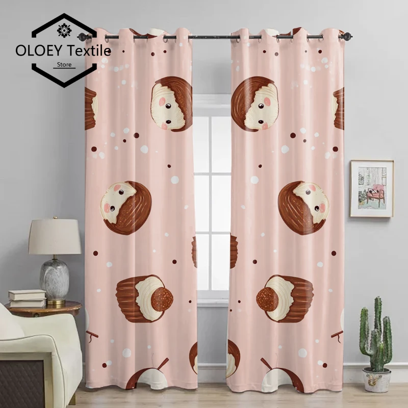 Whimsical Cupcake Cartoon Curtains - Sweet Dessert Print Blackout Curtains for Bedroom Thermal Drapes for Kids Kitchen Decor
Whimsical Cupcake Cartoon Curtains - Sweet Dessert Print Blackout Curtains for Bedroom Thermal Drapes for Kids Kitchen Decor