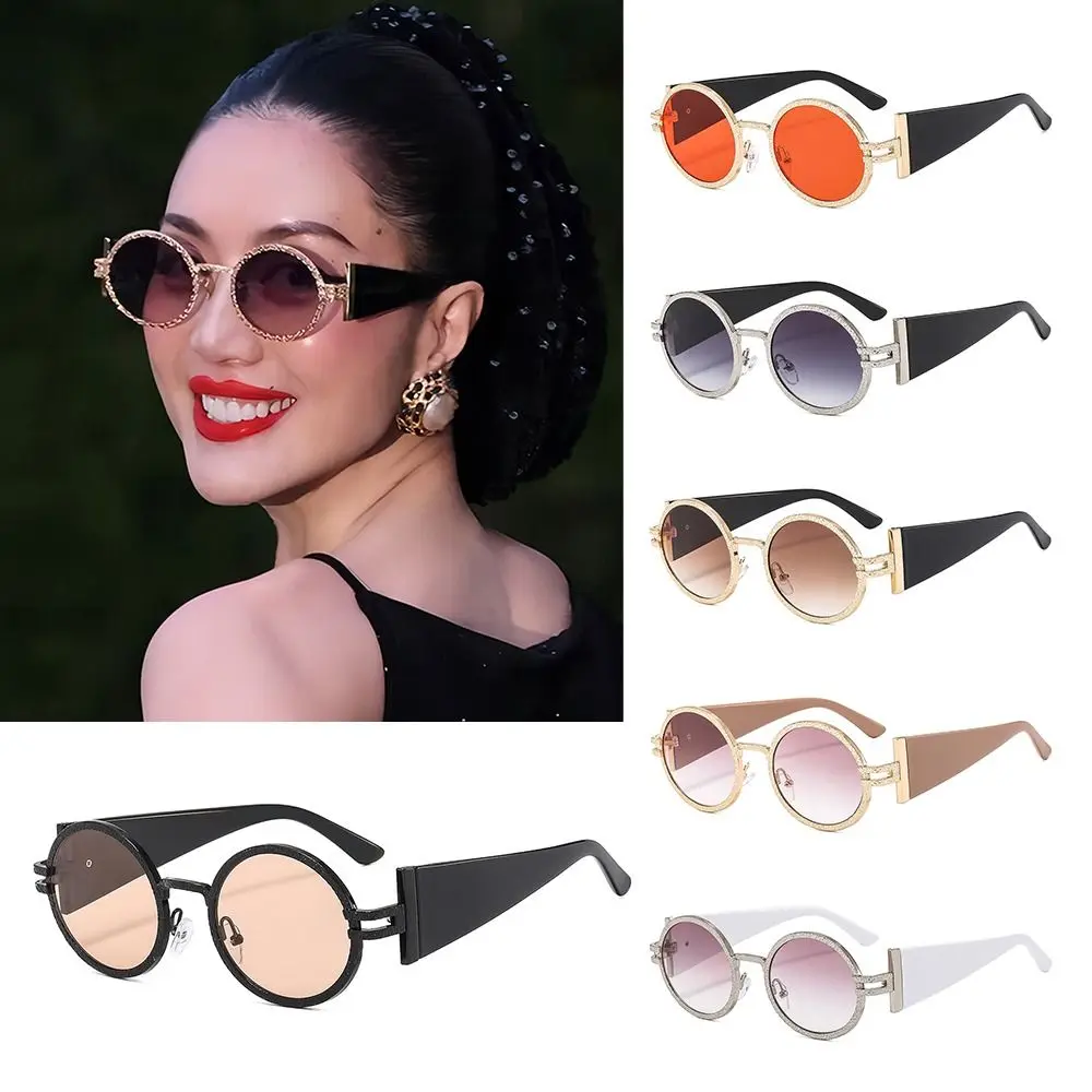 Trendy Round Punk Sunglasses UV Protection Retro Wide Temples Sun Glasses Oval Hip Hop Shades for Women & Men
Trendy Round Punk Sunglasses UV Protection Retro Wide Temples Sun Glasses Oval Hip Hop Shades for Women & Men
