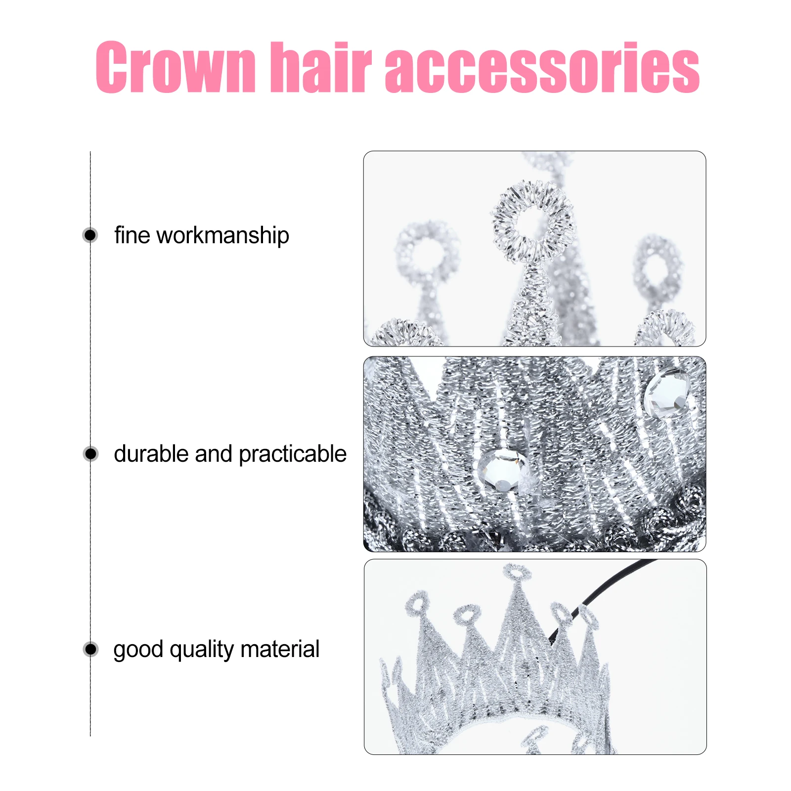 Girls 3D Lace Crown Hair Band Headdress Party Birthday Festival Cloth Hairpin Tie Baby Upper Head Clip Children Hair
Girls 3D Lace Crown Hair Band Headdress Party Birthday Festival Cloth Hairpin Tie Baby Upper Head Clip Children Hair