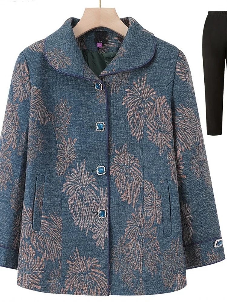 Elderly Women's Long Sleeve Casual Thin Outerwear Set Comfortable Cotton Spring Autumn Top for Grandma Mom Elderly Lady
Elderly Women's Long Sleeve Casual Thin Outerwear Set Comfortable Cotton Spring Autumn Top for Grandma Mom Elderly Lady