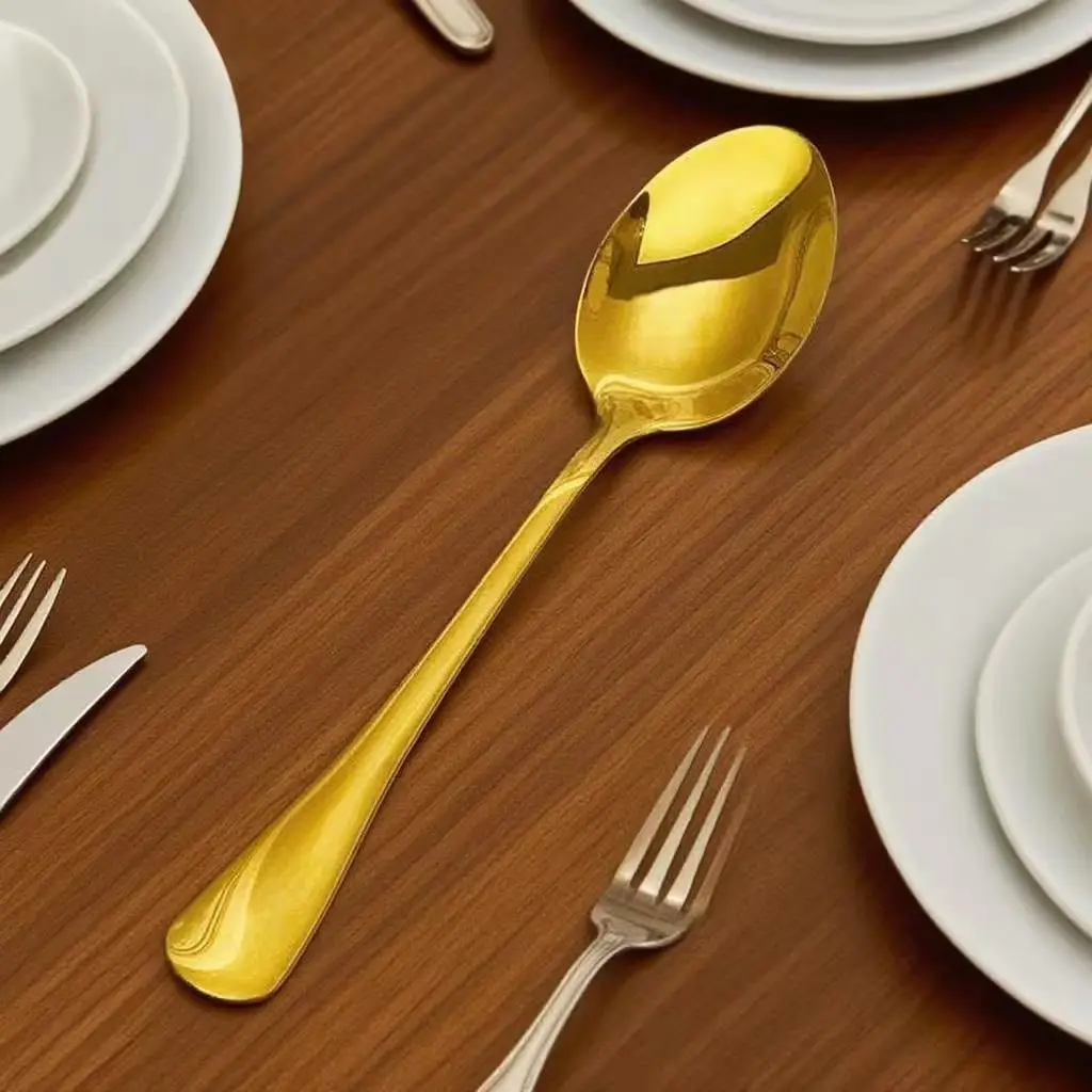 8 Pcs Stainless Steel Gold Spoons Set Teaspoons for Coffee Sugar Dessert Cake Ice Cream Soup Kitchen Tools Christmas Gift
8 Pcs Stainless Steel Gold Spoons Set Teaspoons for Coffee Sugar Dessert Cake Ice Cream Soup Kitchen Tools Christmas Gift
